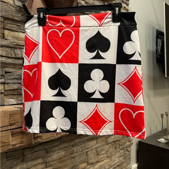 Poker theme skort - Picture 1 of 3